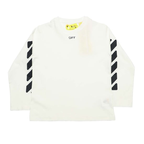 Off White Juniors Off Stamp Long Sleeve T-shirt in Off-White - Image 1