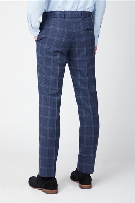 Hart Navy Tweed With Check Trousers - Image 2