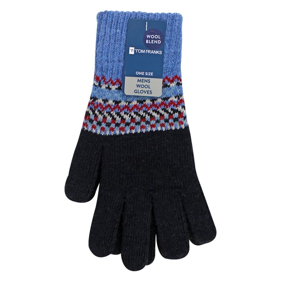 Heren Wollen Handschoenen | Winter Schattige Fairisle Handschoenen voor Koud Weer - Image 2