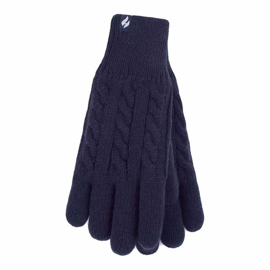 Dames Kabelgebreide 2.3 Tog Fleece gevoerde Thermische Winterhandschoenen - Image 1