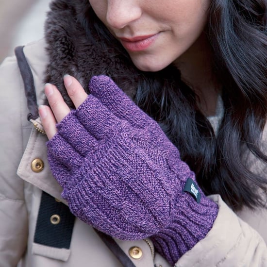 Dames Kabelbrei 2.3 Tog Thermische Winter Vingerloze Converter Handschoenen - Image 3