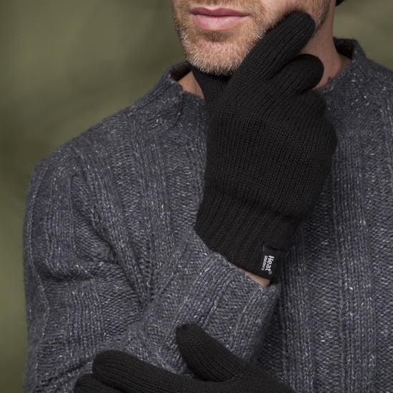 Heren Winter Warme Zachte Fleece Gevoerde Thermische Handschoenen - Image 3