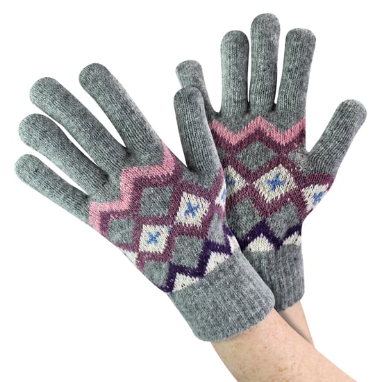 Dames Wollen Handschoenen | Schattige Fairisle Winterhandschoenen voor Koud Weer - Image 1