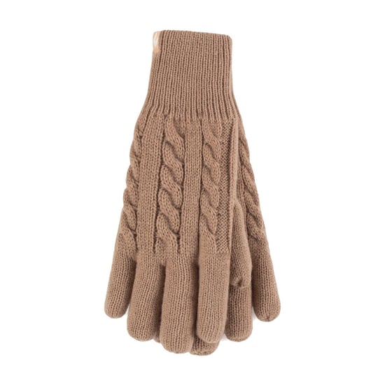 Dames Kabelgebreide 2.3 Tog Fleece Voering Thermische Winterhandschoenen - Image 1