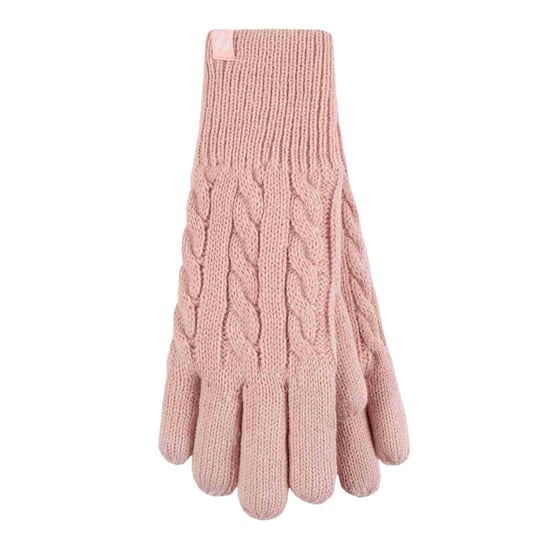 Dames Kabelgebreide 2.3 Tog Fleece Gevoerde Thermische Winterhandschoenen - Image 1