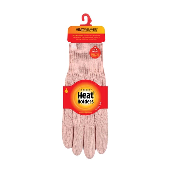 Dames Kabelgebreide 2.3 Tog Fleece Gevoerde Thermische Winterhandschoenen - Image 2
