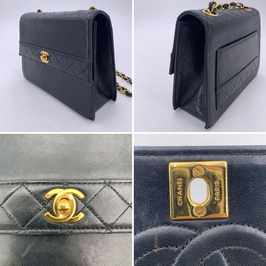 Chanel Vintage Leren Schoudertas Trapezio - Image 5