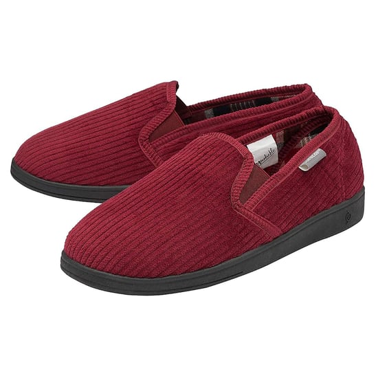 Heren Tartan Voeringen Slippers Met Geheugen Foam - Image 1