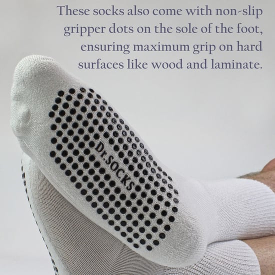 4-Pack Bamboe Diabetessokken met Grip voor Mannen en Vrouwen - Image 3