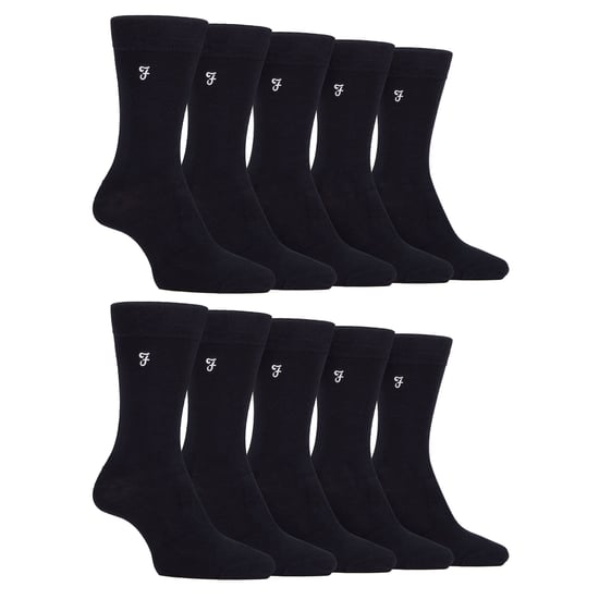 Heren 10 paar multi-pack heldere bamboosokken - Image 1