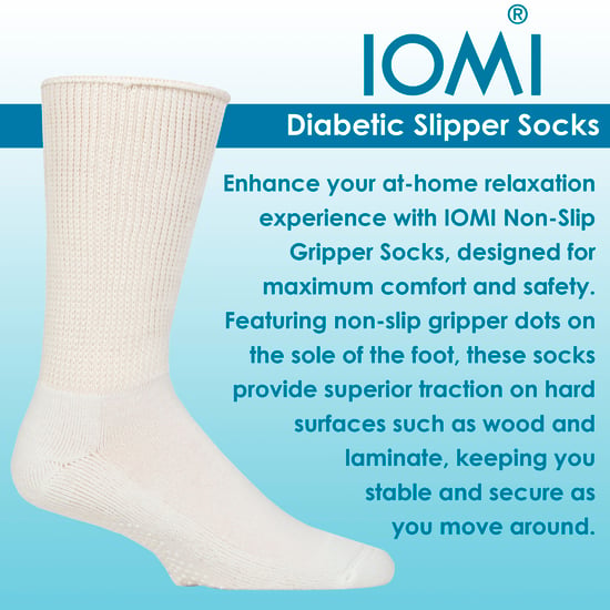 6-Pack Diabetische Bed Sokken met Grip | Antislip Extra Brede Slippersokken - Image 3
