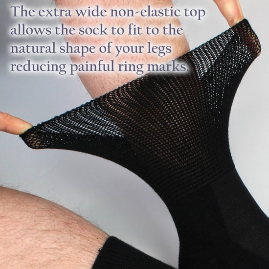 4-Pack Bamboe Diabetessokken met Grip voor Mannen en Vrouwen - Image 4