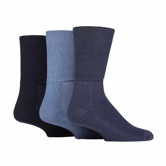 3-Pack Extra Brede Bamboe Diabetessokken voor Opgezette Benen - Image 1
