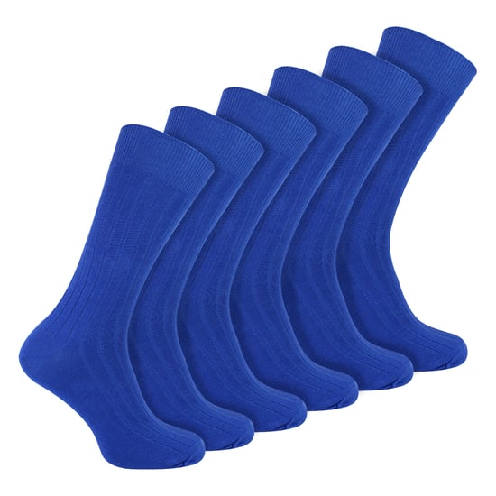 Heren Effen Kleurige Katoenen Ribbelsokken - Image 1