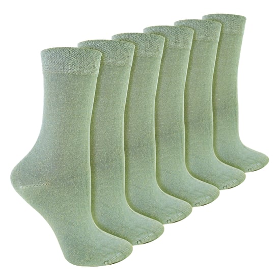 Dames 6-Pack Sokken van Bamboe en Merinowol Mix - Image 1