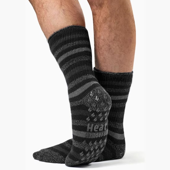 Heren Twistpatroon Fleece Gevoerde Thermo Sokken - Image 3