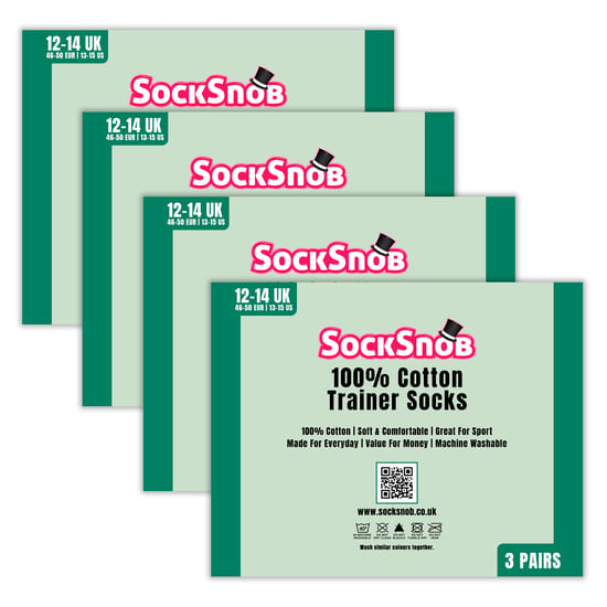 12 Pack Heren 100% Katoenen Trainingssokken - Image 2