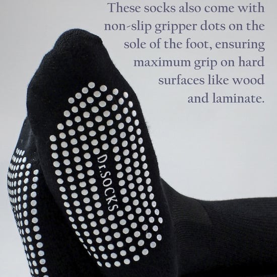 4-Pack Lange Bamboe Diabetessokken Met Grip Voor Mannen En Vrouwen - Image 3