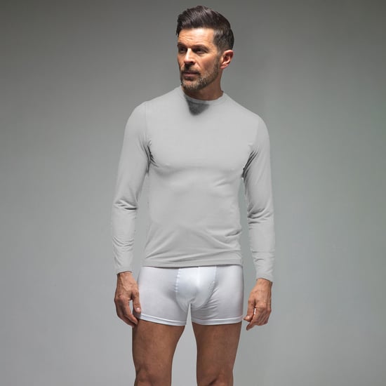 Heren Ultra Lite Lange Mouwen Thermisch Shirt | Fleece Gevoerd Basislaag Shirt - Image 5