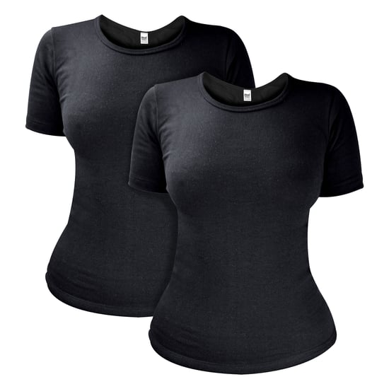 2-Pack Dames Korte Mouw Thermo Tops voor de Winter - Image 1