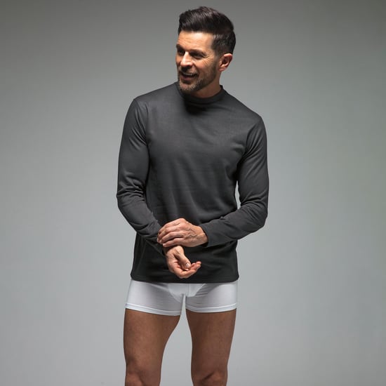 Heren Ultra Lite Lange Mouw Thermo Top | Fleece Gevoerde Basislaag Top - Image 4