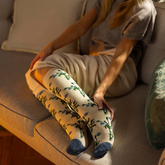 Lange Wellingtonlaarzen Sokken Voor Vrouwen | Bloemige Welly Sokken - Image 3