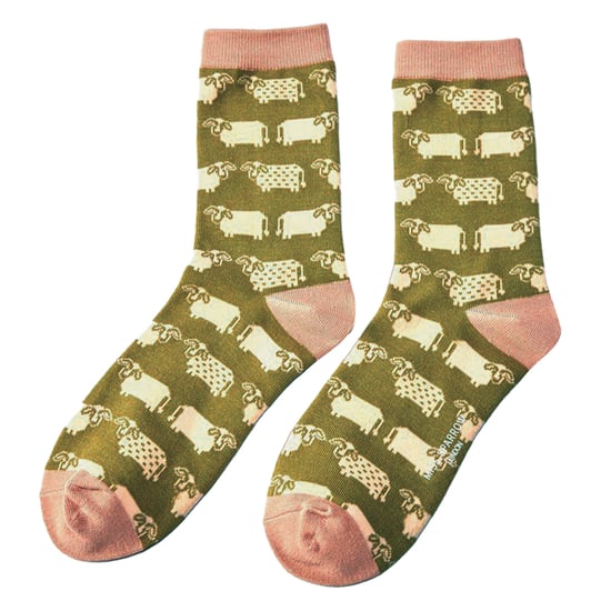 1 Verpakking Dames Novelty Dierenpatroon Bamboosokken - Image 3