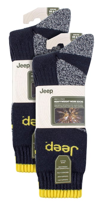Mannen 6-pack Heavy Duty Werksokken met Verstevigde Hak en Tenen - Image 2