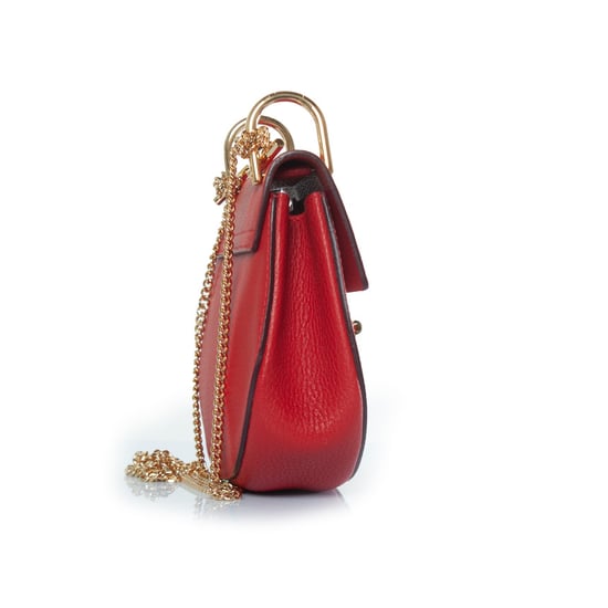 drew tas in rood leer - Image 4