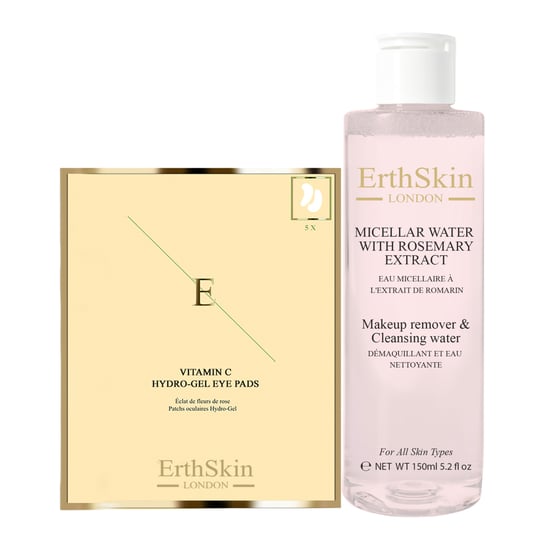 Vitamine C Hydrogel Oogkompressen x 5 + Micellair Water met Rozemarijnextract 150ml - Image 1