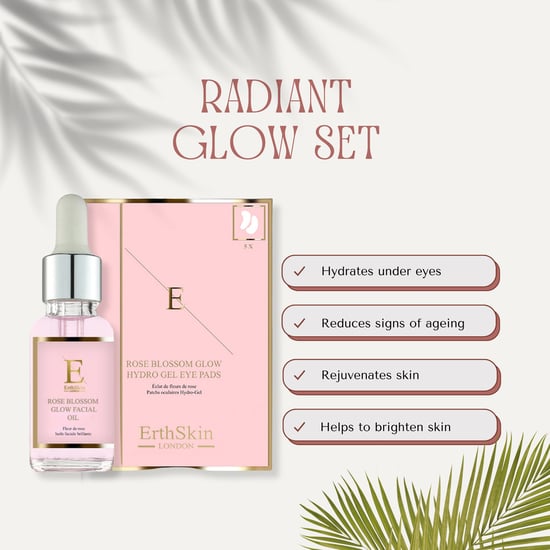 Rozenbloesem Glans Gezichtsolie 30ml + Rozenbloesem Glans Hydro-Gel Oogkompressen 5 X 2 - Image 2