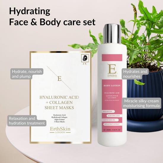 Hyaluronzuur + Collageen Body Lotion 250ml + Hyaluronzuur & Collageen Masker - 3 vellen - Image 3
