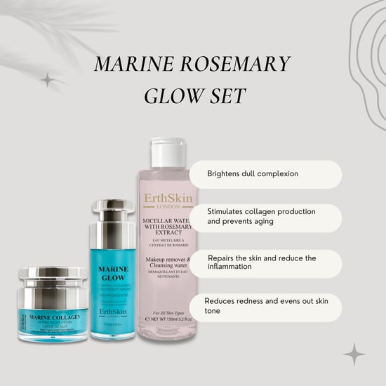 Micellair water met rozemarijnextract 150ml+ Marine Glow Vitamine C + Collageen Concentraat Serum 30ml+Mariene Collageen Nachtcrème 50ml - Image 2