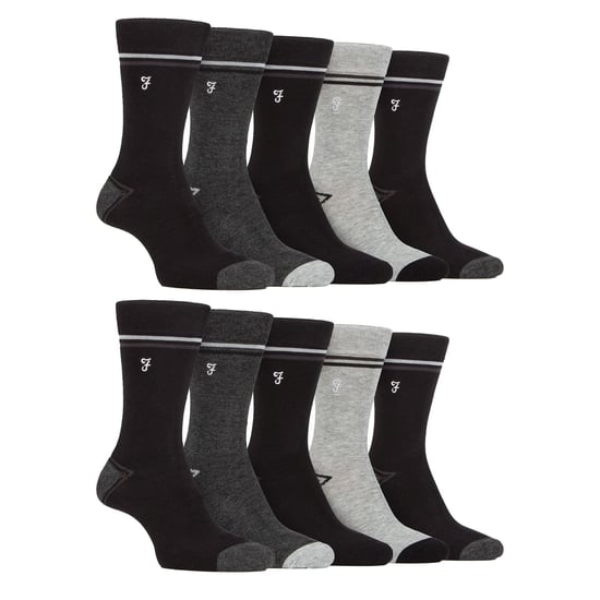 Heren 10 paar multi-pack heldere bamboosokken - Image 1
