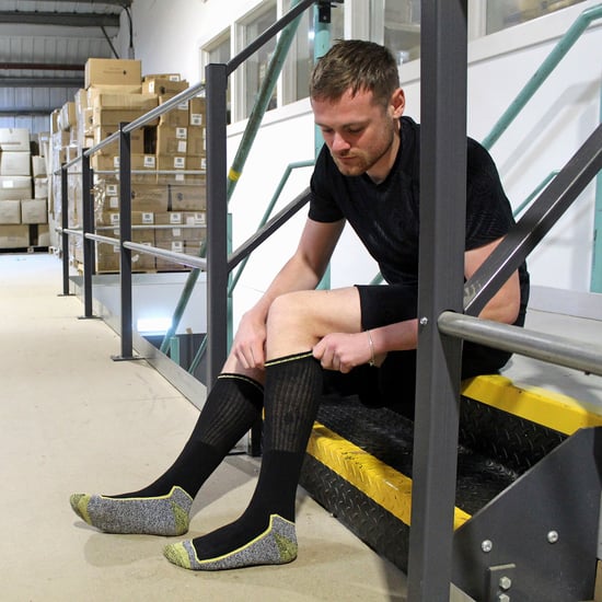 Heren Kniehoge Bamboe Werk Sokken voor Stalen Neus Boots | Anti-Zweet Zware Kwaliteit - Image 4
