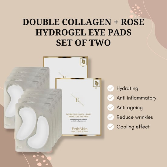 2x Dubbele Collageen + Roos Hydrogel Oogkompressen 5 X 2 - Image 2