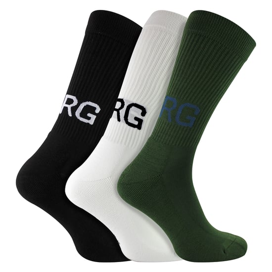 3-Pack Core Sport Geribbelde Top Crew Sokken voor Mannen - Image 1