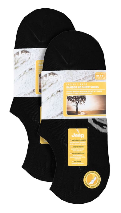 Dames 6-pack Bamboe Geen-Show Sokken | Onzichtbare Sokken met Hiel Grip - Image 2