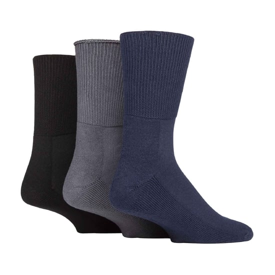 3-Pack Extra Brede Bamboe Diabetessokken voor Gezwollen Benen - Image 1