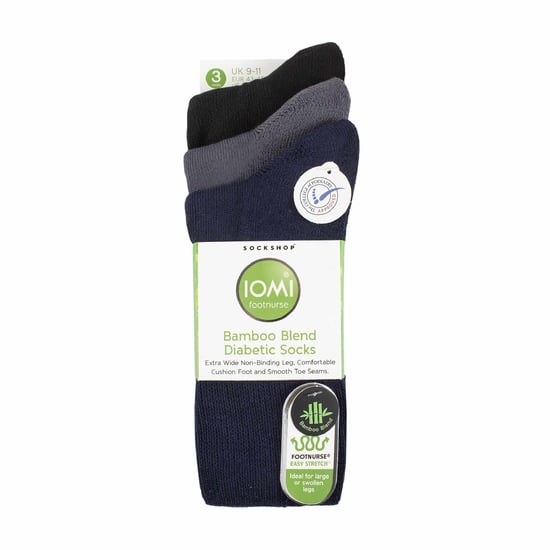 3-Pack Extra Brede Bamboe Diabetessokken voor Gezwollen Benen - Image 2