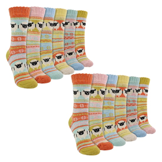 Dames 12-pack Alpaca Sokken met Schapenpatroon - Image 1