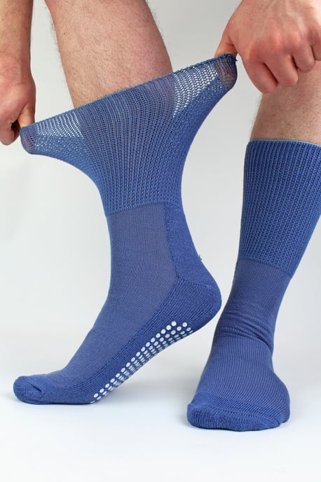 4-Pack Bamboe Diabetessokken Met Grip voor Mannen en Vrouwen - Image 2