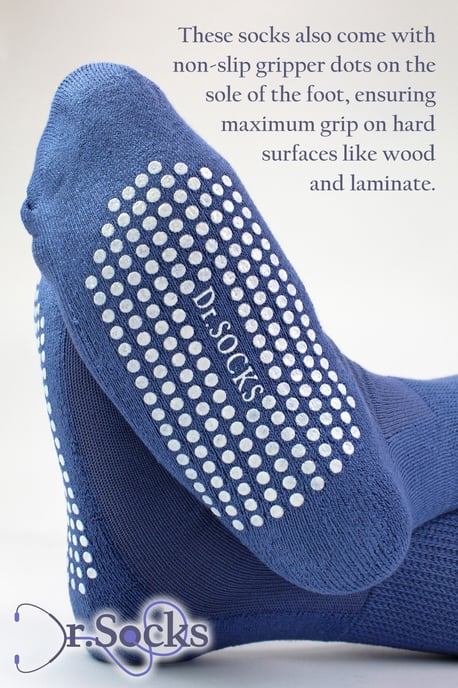 4-Pack Bamboe Diabetessokken Met Grip voor Mannen en Vrouwen - Image 3