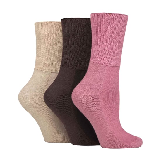 3-Pack Extra Brede Bamboe Diabetessokken voor Opgezette Benen - Image 1
