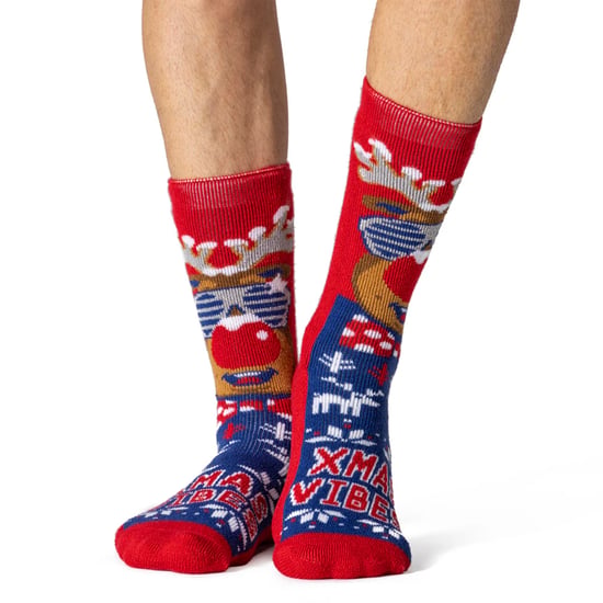 Mannen Fluffy Kerstsokken van Heat Holders Lite - Image 4