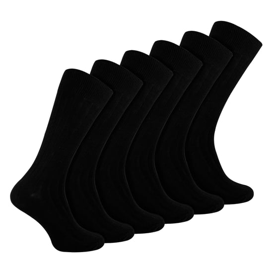 Heren Effen Kleurige Katoenen Ribbelsokken - Image 1