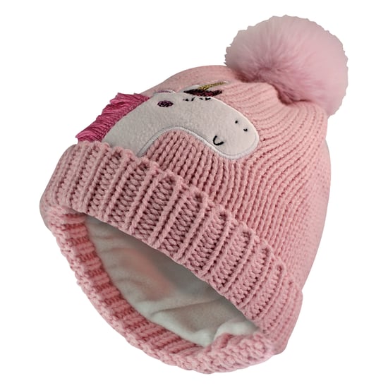Kinderen Eenhoorn Beanie Hoed met Pom Pom | Jongens & Meisjes Winterhoed met Bobbel - Image 1