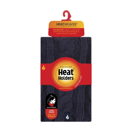 Dames Kabeltricot Winter Fleece Gevoerde Thermische Sjaal - Image 2