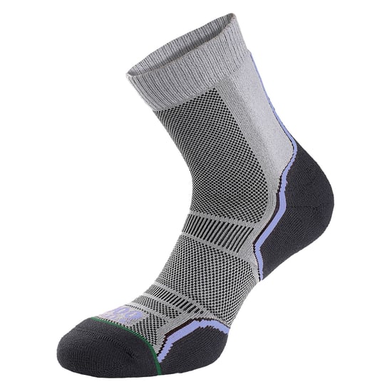1000 Mile - 2 Pack Dames Trail Enkele Laag Vochtregulerende Merino Wol Sokken - Grijs - Image 5