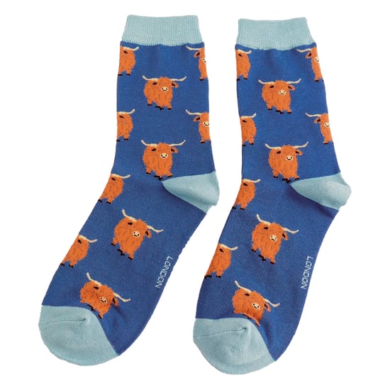 Dames Hooglandkoe Sokken | Vrouwelijke Noviteit Bamboe Cadeausokken Voor Koeienliefhebbers - Image 3